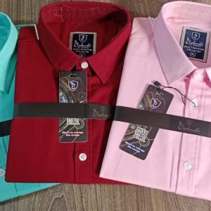 half sleeve shirt merun pink pest-M