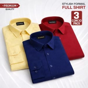 Oxford Cream,Meroon,Navyblue-M