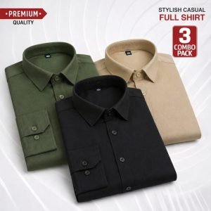 Shirt Olive black biscuit size-M